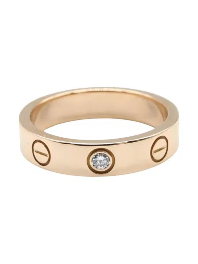 Pre-owned Cartier 2010s Mini Love Ring 1pd Ring In Pink