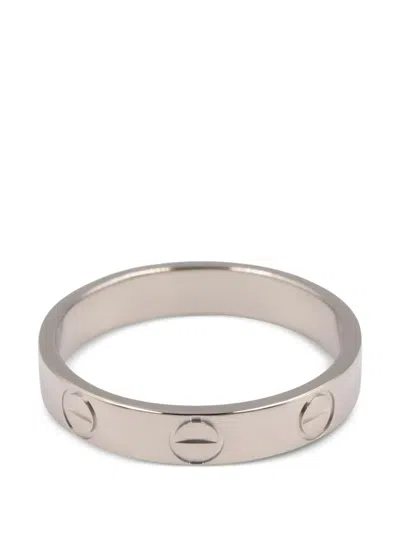 Pre-owned Cartier 2010s Mini Love Ring In Silver