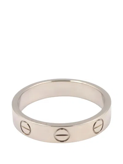 Pre-owned Cartier 2010s Mini Love Ring In Silver