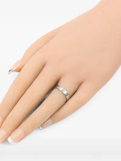 Pre-owned Cartier 2010s Mini Love Ring In Silver