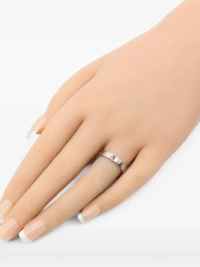 Pre-owned Cartier 2010s Mini Love Ring In Silver