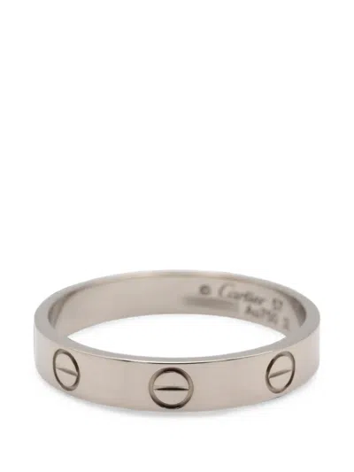 Pre-owned Cartier 2010s Mini Love Ring In Silver