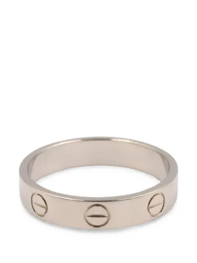 Pre-owned Cartier 2010s Mini Love Ring In Silver
