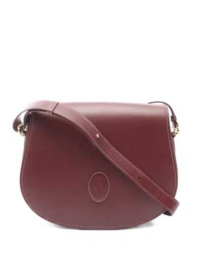 Pre-owned Cartier 2010s Must Line Shoulder Bag In Red