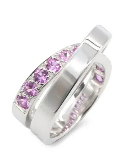 Pre-owned Cartier 2010s Paris Sapphire Ring In Silver