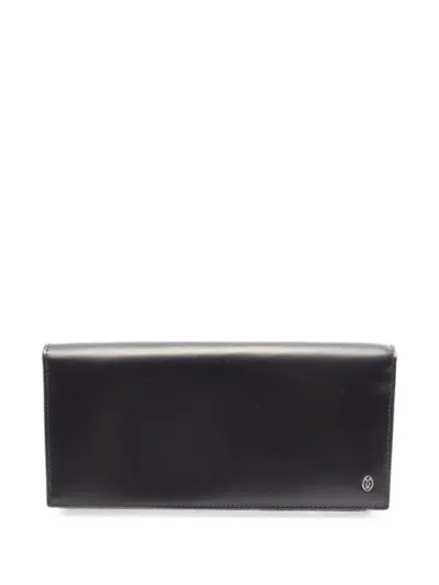 Pre-owned Cartier 2010s Pasha Bi-fold Long Wallet In Black