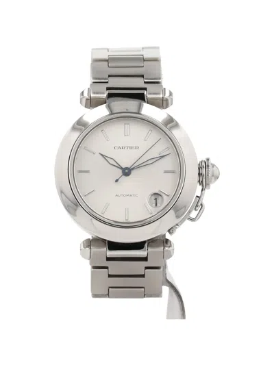 Pre-owned Cartier 2010s Pasha C 35mm Watch In White
