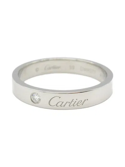 Pre-owned Cartier 2010s Platinum Diamond Ring In Silver
