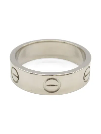 Pre-owned Cartier 2010s  18kt White Gold Love Ring In 银色