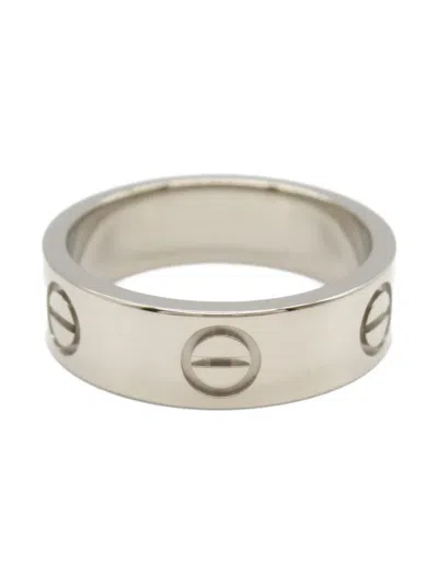 Pre-owned Cartier 2010s  18kt White Gold Love Ring In 银色