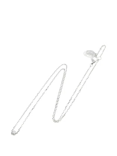Pre-owned Cartier 2010s Sm Damour Diamond Necklace In Silver