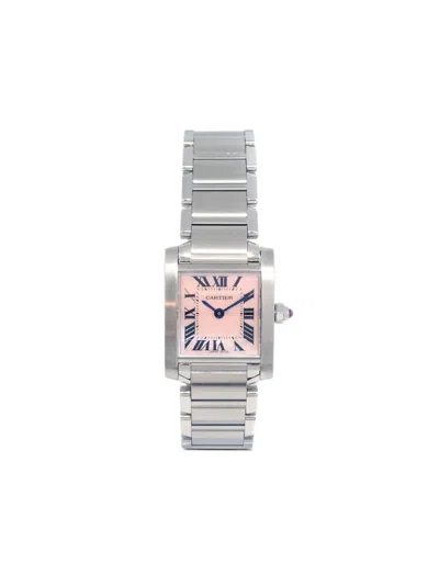 Pre-owned Cartier 2010s Tank Française 25mm In Pink