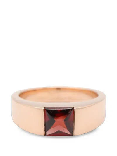 Pre-owned Cartier 2010s Tank Mars Garnet Ring In Pink