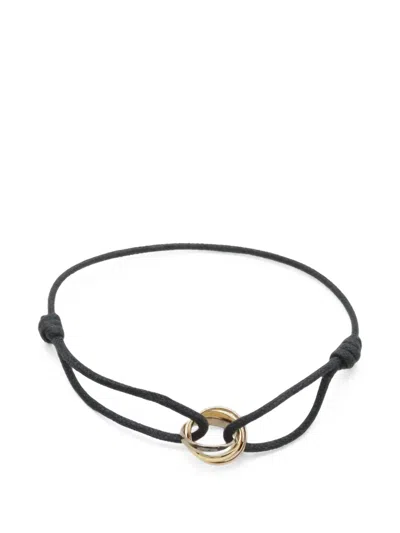 Pre-owned Cartier 2010s Trinity Cord Bracelet In Gold