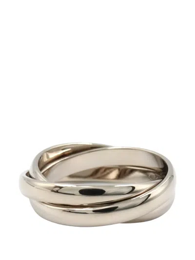 Pre-owned Cartier 2010s Trinity Ring In Silver