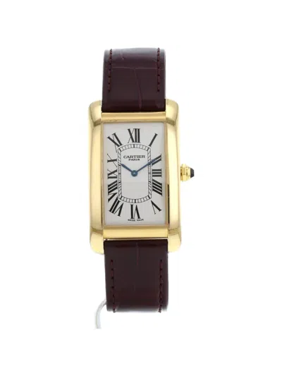 Pre-owned Cartier 2011 Tank Américaine 45mm Watch In White