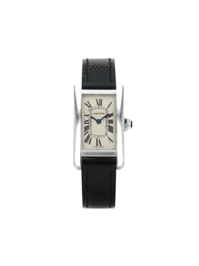 Pre-owned Cartier 2012  Tank Américaine 35mm In Neutrals
