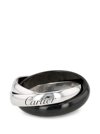 Pre-owned Cartier 2015 Trinity Ring In Silver