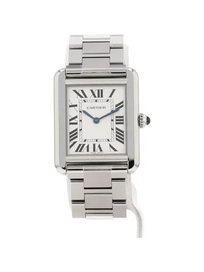Pre-owned Cartier 2016 Tank Solo 31mm Watch In White