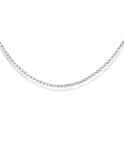 Pre-owned Cartier 2019 Lignes Essentielles Diamond Necklace In Silver