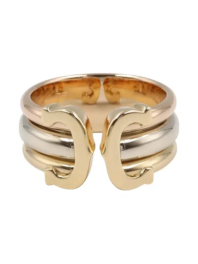 Pre-owned Cartier 2020s 18k Gold C-motif Ring