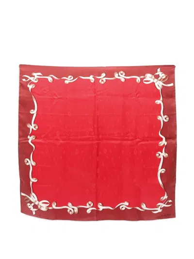 Pre-owned Cartier 2020s 2c Ribbon Silk Scarf