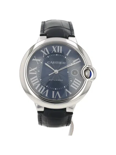 Pre-owned Cartier 2020s Ballon Bleu 42mm Watch In Blue