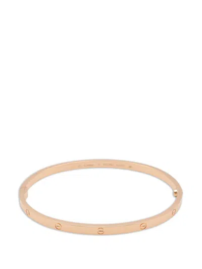Pre-owned Cartier 2020s Love Breath Sm Bangle Bracelet In Gold