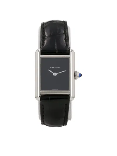 Pre-owned Cartier 2020s Tank Must 30mm Watch In Black