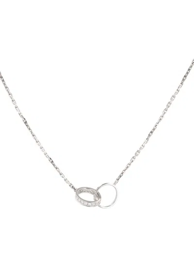 Pre-owned Cartier 2020s White Gold Diamond Necklace In Silver
