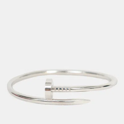 Pre-owned Cartier 2022 18k White Gold Juste Un Clou Bracelet Classic Model
