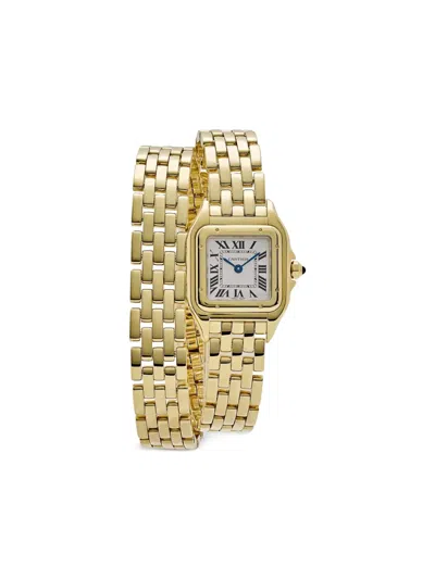 Pre-owned Cartier 2024 Small Panthère 30mm X 22mm In Gold