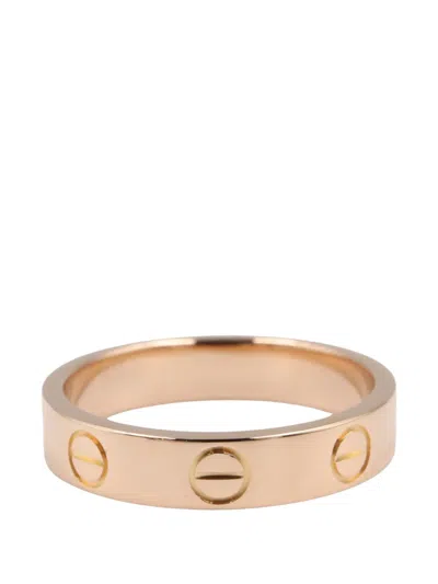 Pre-owned Cartier 20s Love Ring In Pink