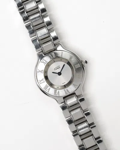 Cartier 21 Must De  28mm Full Set 1998 Watch In Metallic