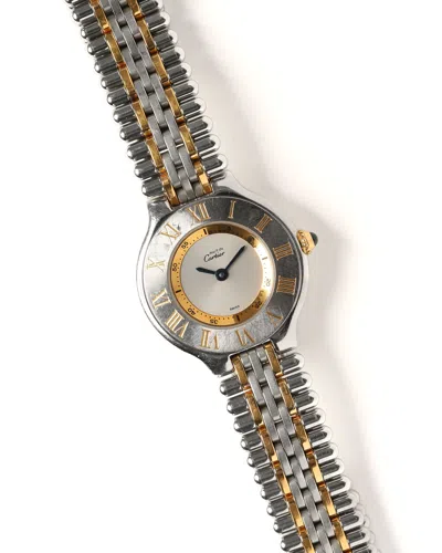 Cartier 21 Must De  28mm Watch In Metallic