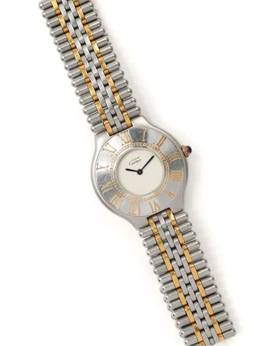 Cartier 21 Must De  32mm Ref 1330 Watch In Metallic