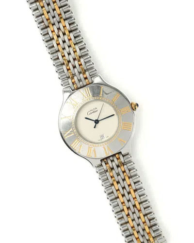 Cartier 21 Must De  35mm Quartz Watch In Neutral