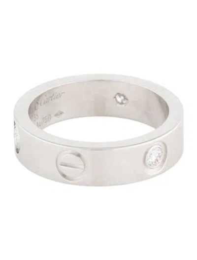 Pre-owned Cartier 3 Diamonds Love Ring, Classic Model In Multi