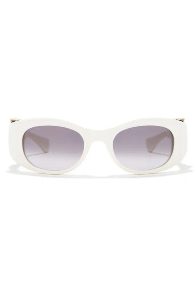 Cartier Panther C-logo Acetate Cat-eye Sunglasses In White