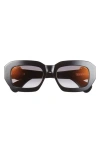 Cartier Acetate Rectangle Sunglasses In Black