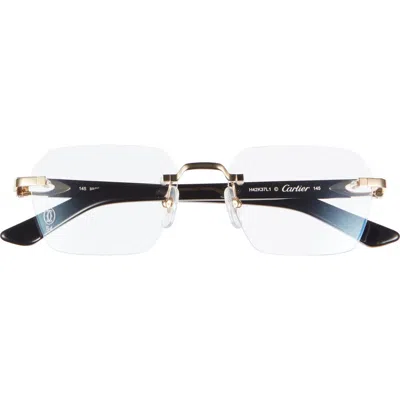 Cartier 54mm Rectangular Optical Glasses In Gray