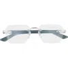 Cartier 54mm Rectangular Optical Glasses In Transparent