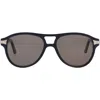 Cartier 56mm Aviator Sunglasses In Animal Print