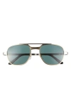 Cartier 56mm Polarized Panthos Sunglasses In Gold