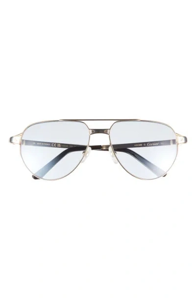 Cartier 59mm Aviator Reading Glasses In Neutral