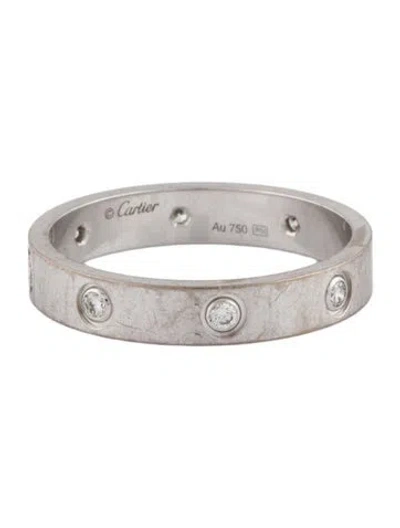 Pre-owned Cartier 8 Diamonds Love Ring, Small Model In Multi