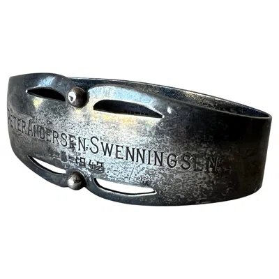 Pre-owned Cartier A Sterling Silver Napkin Holder By  Ca' 1940's In Black