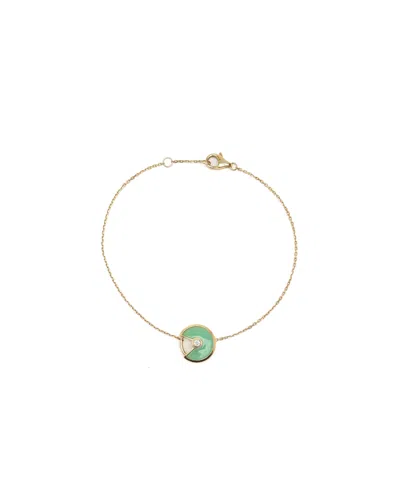 Cartier Amulette De  Chrysoprase Bracelets, 18kt Yellow Gold In Multi