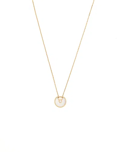 Cartier Amulette De  Mother-of-pearl Necklace In Gold