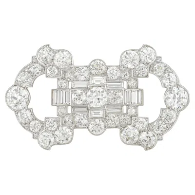 Pre-owned Cartier An Art Deco Diamond Brooch By  In Multiple